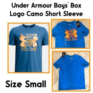 Under Armour Boys' Box Logo Camo Short Sleeve